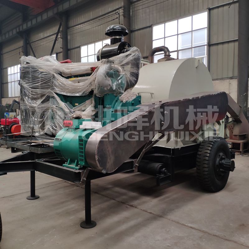1500型移動(dòng)木材粉碎車330馬力柴油機(jī)自發(fā)電GH1500移